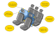 Trennwand-Schutz aus PVC-Folie Premium